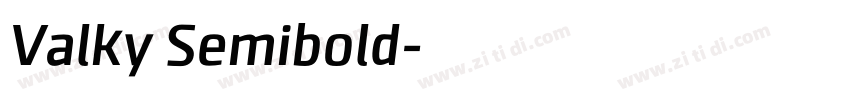 Valky Semibold字体转换